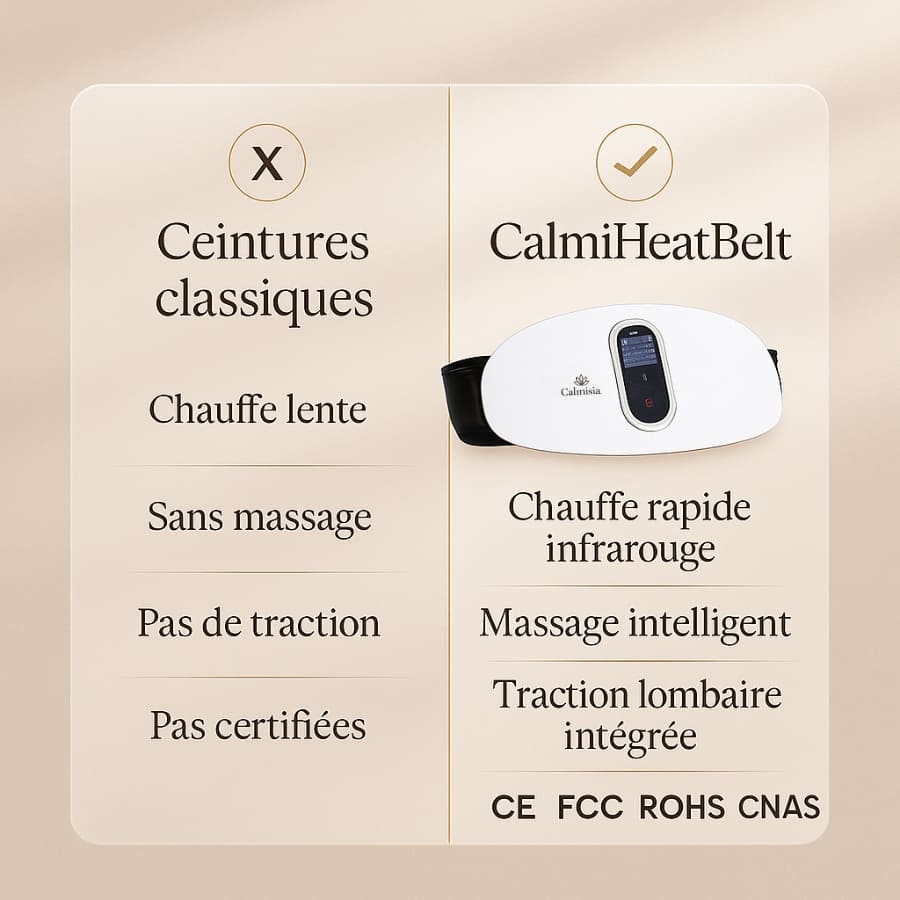 CalmiHeatBelt – Solution avancée pour un confort apaisant