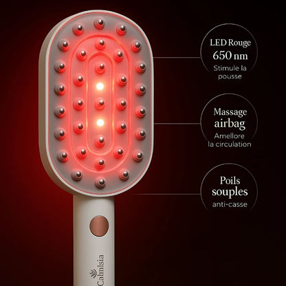 CalmiHairLux – La brosse intelligente pour des cheveux éclatants