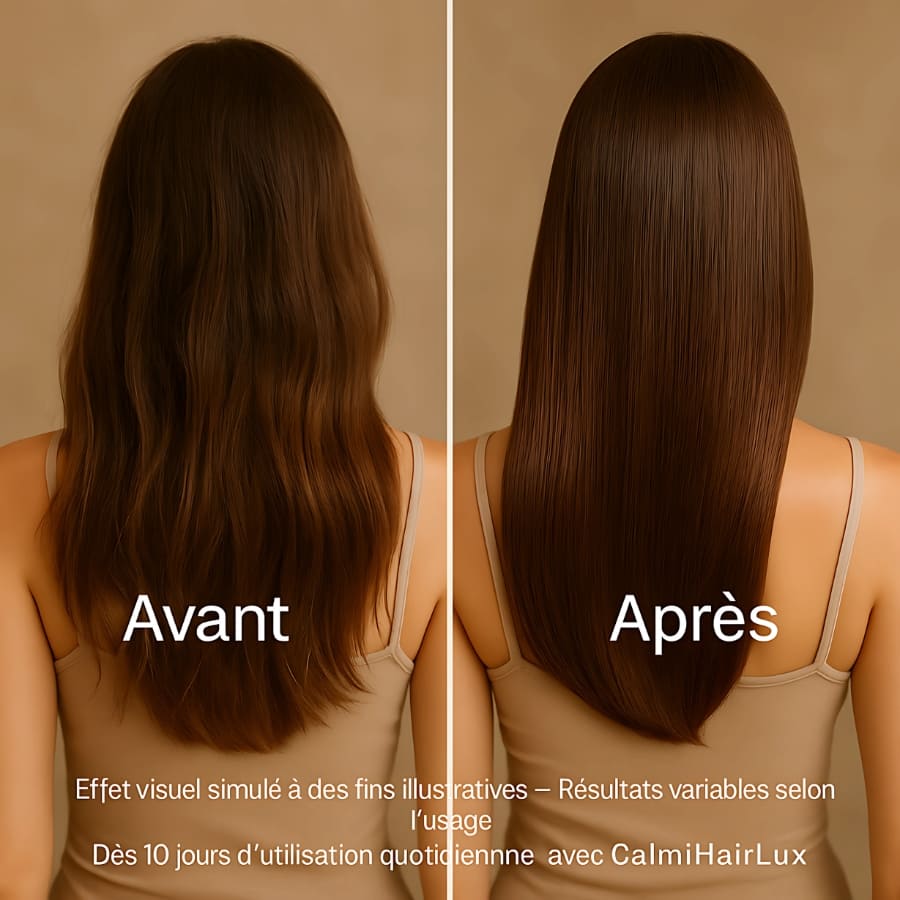 CalmiHairLux – La brosse intelligente pour des cheveux éclatants