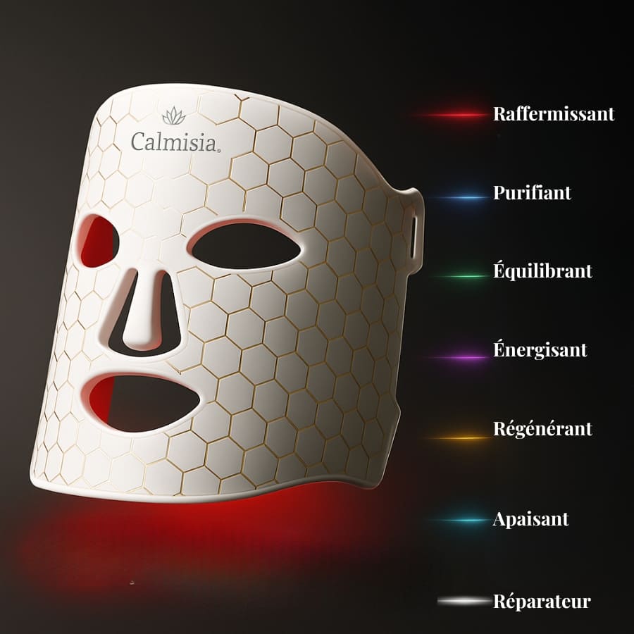 CalmiGlowMask : La photothérapie pour une peau revitalisée.