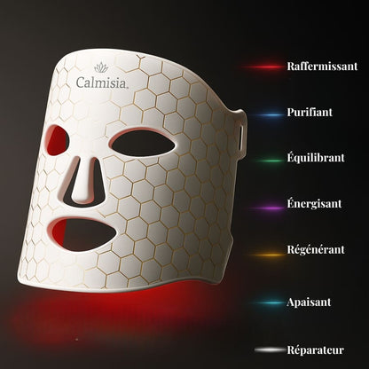 CalmiGlowMask : La photothérapie pour une peau revitalisée.